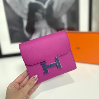 エルメス(Hermes)の美品 エルメス コンスタンスコンパクト ヴォーエプソン(財布)