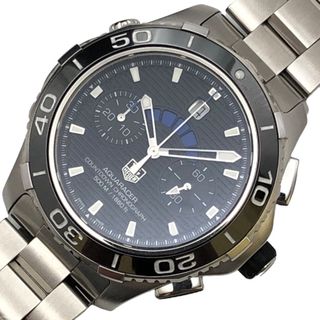 TAG Heuer - 　タグ・ホイヤー TAG HEUER アクアレーサー 500 カウントダウン クロノグラフ CAK211A.BA0833 ブラック SS メンズ 腕時計