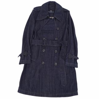 AQUA SCUTUM - 美品 アクアスキュータム Aquascutum LONDON コート トレンチコート デニム アウター メンズ 34(S相当) インディゴブルー