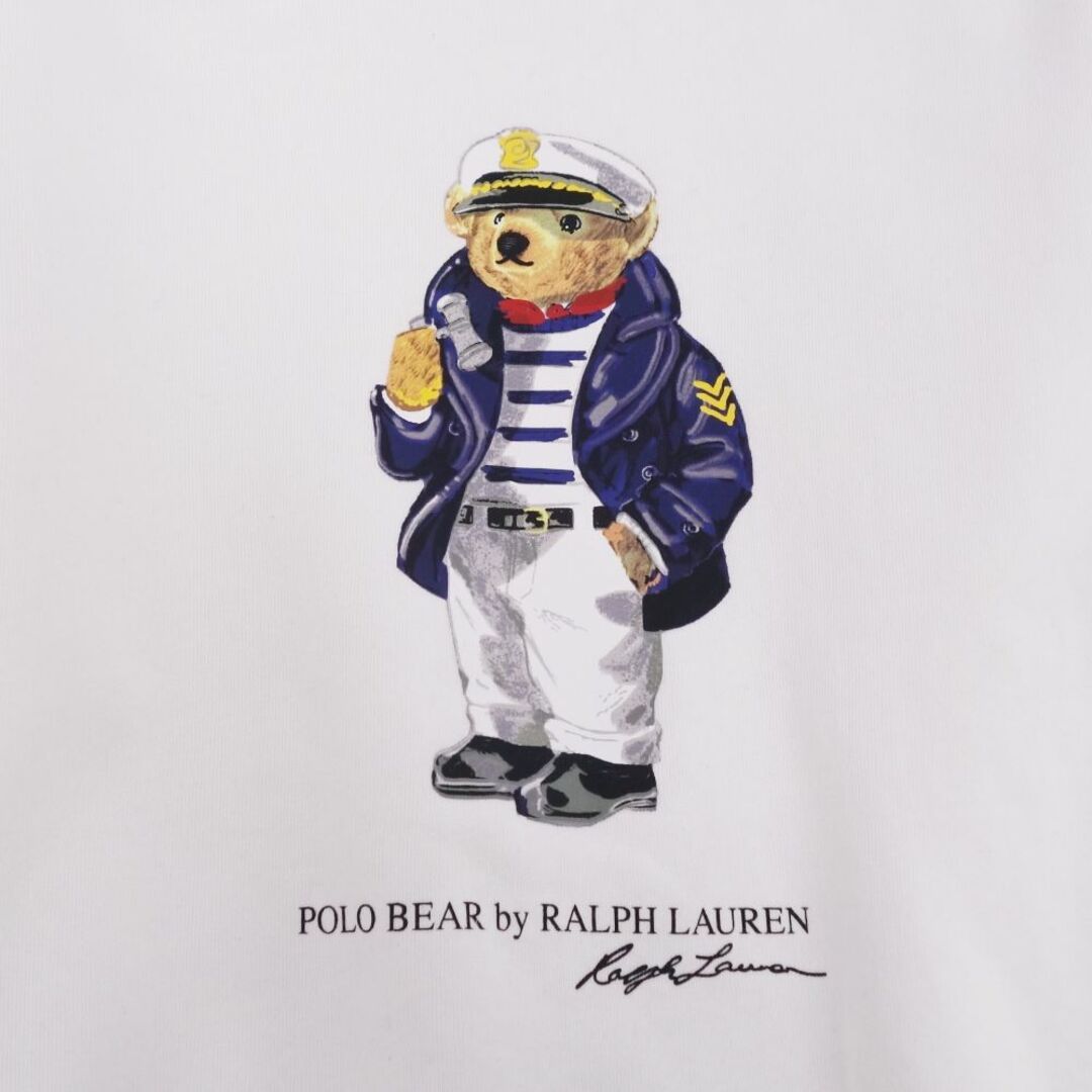 Ralph Lauren(ラルフローレン)のラルフローレン RALPH LAUREN トレーナー スウェット ポロベア  コットン トップス レディース XL ホワイト レディースのトップス(トレーナー/スウェット)の商品写真