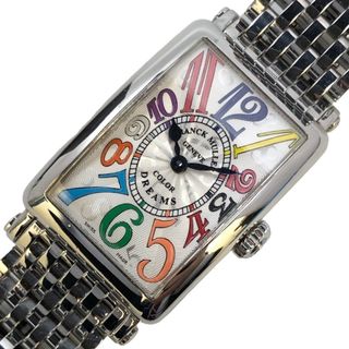 フランクミュラー(FRANCK MULLER)の　フランク・ミュラー FRANCK MULLER ロングアイランドカラードリーム 902QZ(COLORDREAMSO) ホワイト ステンレススチール レディース 腕時計(腕時計)