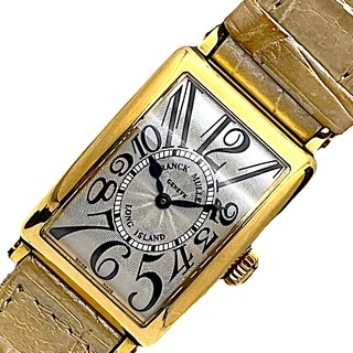 フランクミュラー(FRANCK MULLER)の　フランク・ミュラー FRANCK MULLER ロングアイランド 902QZ K18YG レディース 腕時計(腕時計)