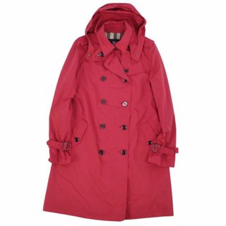 バーバリー(BURBERRY)の美品 バーバリー ロンドン BURBERRY LONDON コート トレンチコート ポリエステル アウター レディース 38(M相当) レッド(トレンチコート)