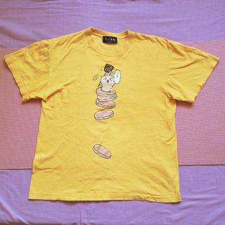 チイカワ(ちいかわ)のちいかわ🐻うさぎのハアア…Tシャツ🐻男女兼用(Tシャツ(半袖/袖なし))