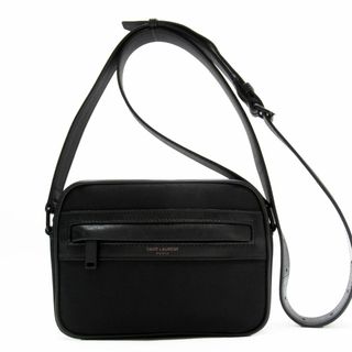 サンローラン(Saint Laurent)のサンローラン SAINT LAURENT 斜め掛けショルダーバッグ ナイロン/レザー ブラック レディース 送料無料【中古】 w0109a(ショルダーバッグ)