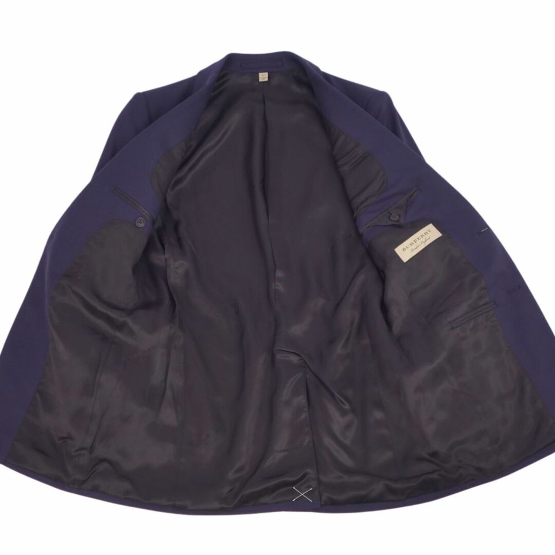 BURBERRY(バーバリー)の極美品 バーバリー BURBERRY セットアップ シングル スーツ ウール ジャケット パンツ メンズ イタリア製 46(S相当) ネイビー メンズのスーツ(セットアップ)の商品写真