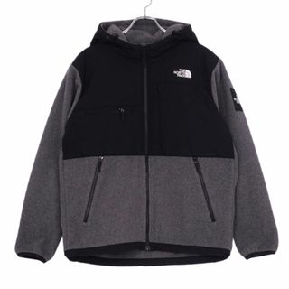 ザノースフェイス(THE NORTH FACE)の美品 ザノースフェイス THE NORTH FACE ジャケット Denali Hoodie デナリフーディ フリース アウター メンズ L グレー/ブラック(その他)