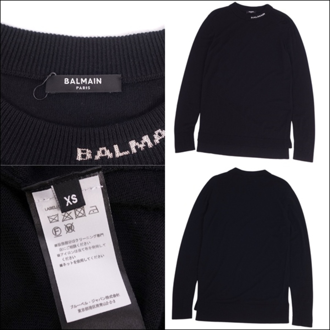 バルマン BALMAIN ニット セーター ロングスリーブ ウール ロゴ バルマン BALMAIN ニット セーター ロングスリーブ ウール ロゴ