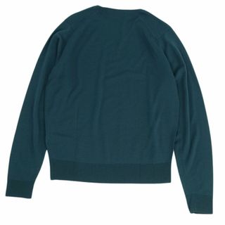 ジョンスメドレー(JOHN SMEDLEY)の美品 ジョンスメドレー JOHN SMEDLEY ニット セーター プルオーバー ウール トップス メンズ イングランド製 S グリーン(ニット/セーター)