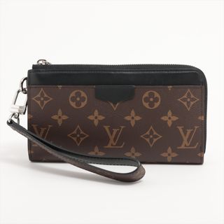 ルイヴィトン(LOUIS VUITTON)のヴィトン ジッピードラゴンヌ   ブラック×ブラウン ユニセックス 長財布(財布)