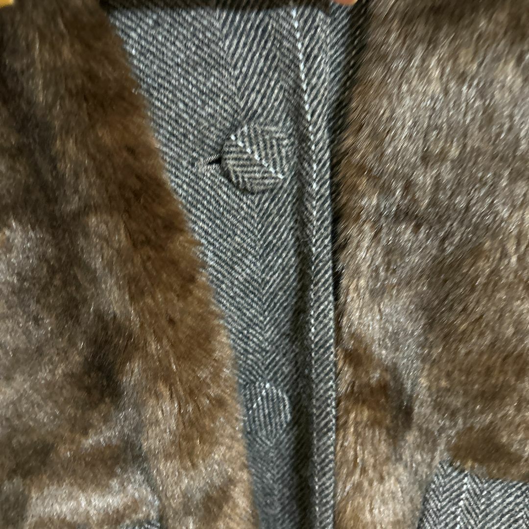 JANE SMITH(ジェーンスミス)の【美品】【メンズOK】ファージャケットL相当34　オーバーサイズ レディースのジャケット/アウター(毛皮/ファーコート)の商品写真