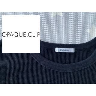 オペークドットクリップ(OPAQUE.CLIP)の【美品】OPAQUE.CLIP/オペークドットクリップ/カットソー/Lサイズ(カットソー(長袖/七分))