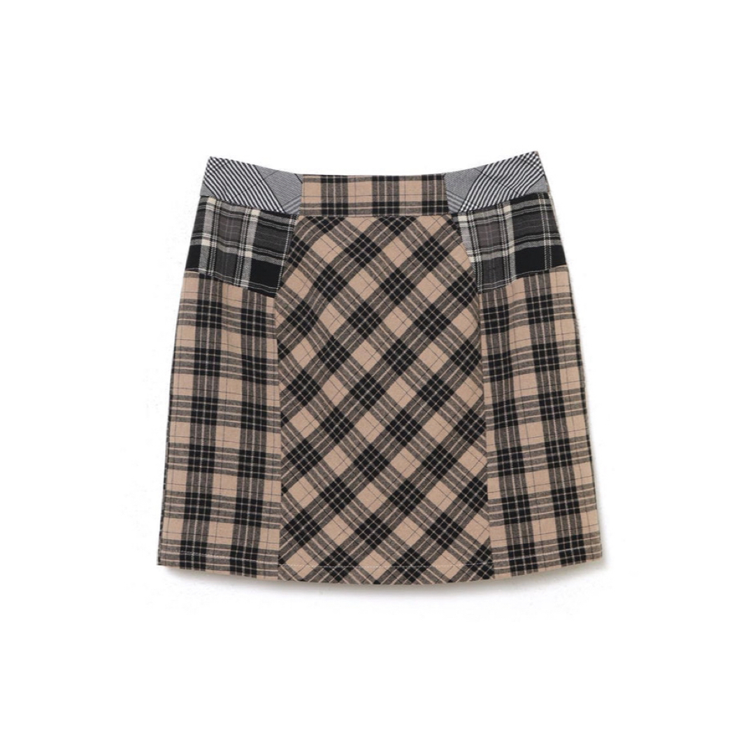 andmary Anna check skirt Beige S レディースのスカート(ミニスカート)の商品写真