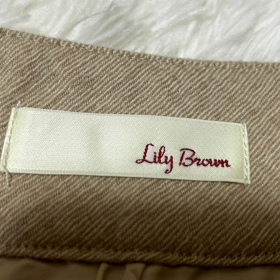 Lily Brown(リリーブラウン)の【超美品】リリー ブラウン ガウチョパンツ 0  ベージュ ✓3474 レディースのパンツ(カジュアルパンツ)の商品写真