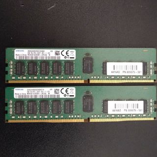 サムスン(SAMSUNG)のDDR4-2400 ECC 8GB ２枚組 (計16GB)(PCパーツ)