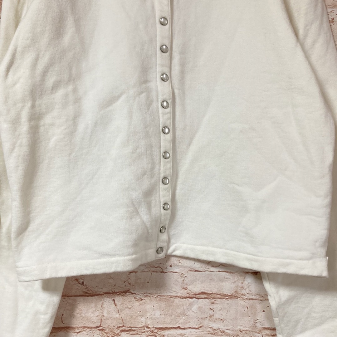 agnes b.(アニエスベー)のアニエスベー agnes b. カーディガン 羽織り 上着 長袖 白色 2 レディースのトップス(カーディガン)の商品写真