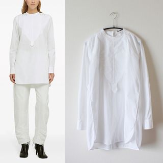 ジルサンダー(Jil Sander)のJIL SANDER／ジルサンダー／22SS／バンドカラーブラウス／シャツ(シャツ/ブラウス(長袖/七分))