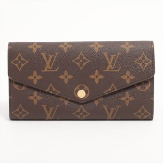 ルイヴィトン(LOUIS VUITTON)のヴィトン ポルトフォイユサラ   ブラウン レディース 長財布(財布)