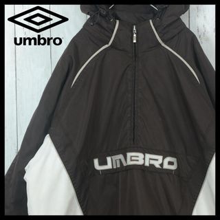 アンブロ(UMBRO)の【希少】アンブロ 00s ブルゾン 中綿 ダークブラウン ハーフジップ 2XL(ブルゾン)