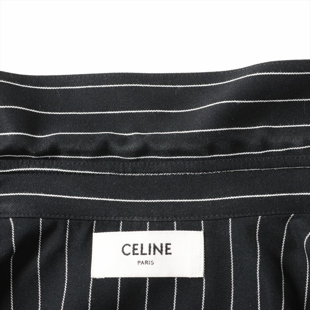 celine(セリーヌ)のセリーヌ  レーヨン 38 ブラック×ホワイト メンズ その他トップス メンズのトップス(その他)の商品写真