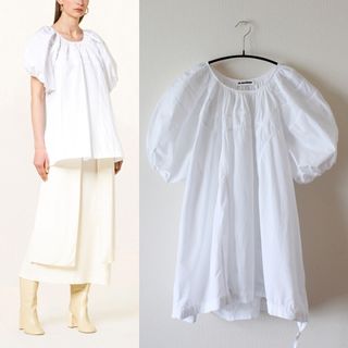 ジルサンダー(Jil Sander)のJIL SANDER／ジルサンダー／22SS／パフスリーブブラウス(シャツ/ブラウス(半袖/袖なし))