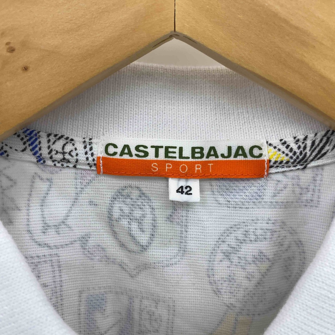 CASTELBAJAC(カステルバジャック)のCASTELBAJAC カステルバジャック レディース ポロシャツ 総柄 半袖ポロシャツ レディースのトップス(ポロシャツ)の商品写真