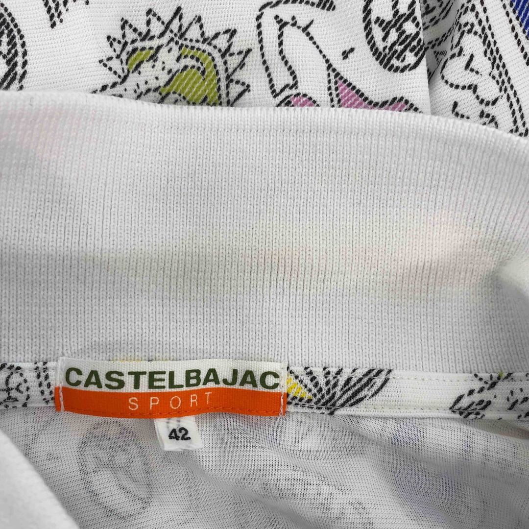 CASTELBAJAC(カステルバジャック)のCASTELBAJAC カステルバジャック レディース ポロシャツ 総柄 半袖ポロシャツ レディースのトップス(ポロシャツ)の商品写真