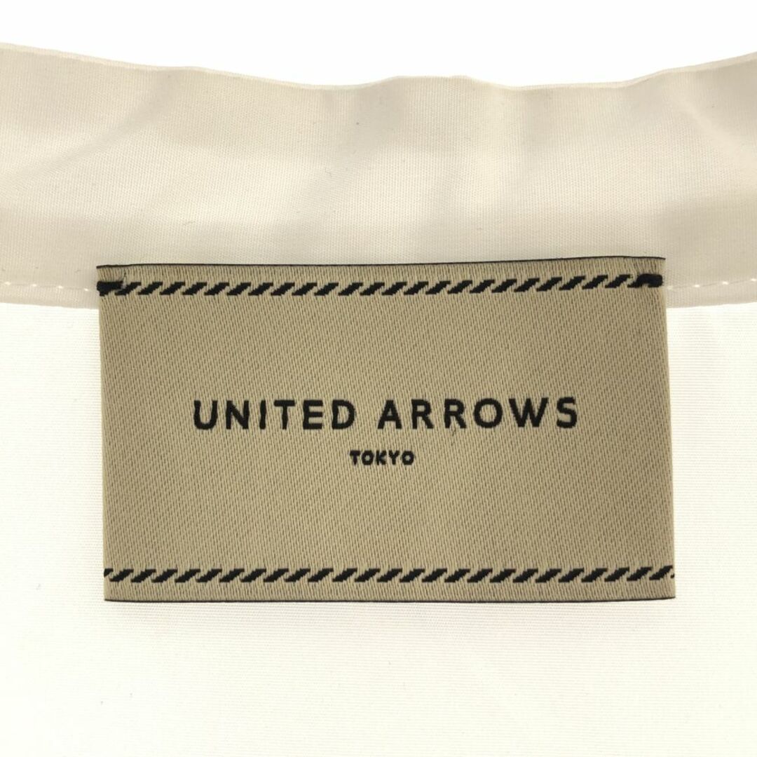 UNITED ARROWS(ユナイテッドアローズ)のユナイテッドアローズ 長袖 フリル切替 ブラウス ホワイト UNITED ARROWS バンドカラー レディース 古着 【240401】 レディースのトップス(シャツ/ブラウス(長袖/七分))の商品写真