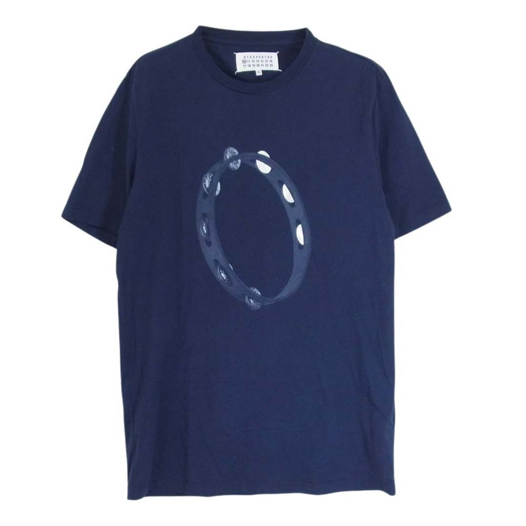 MM6(エムエムシックス)のMAISON MARGIELA メゾンマルジェラ 16AW S50GC0438 10ライン タンバリン プリント 半袖 Tシャツ 四つタグ ネイビー系 46【中古】 メンズのトップス(シャツ)の商品写真