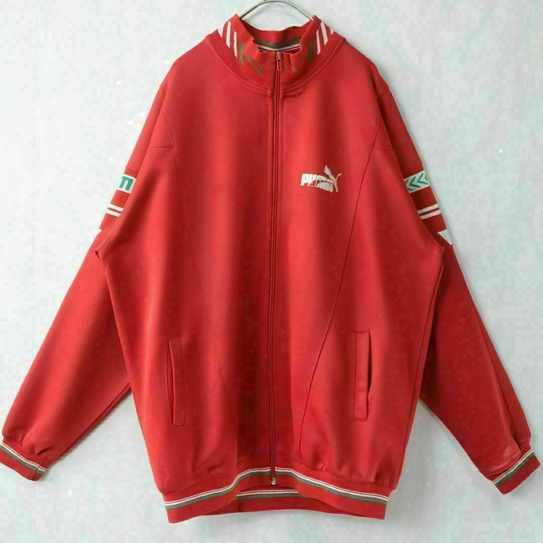 PUMA(プーマ)の【希少】PUMA プーマ トラックジャケット ジャージ 古着 80s 入手困難 メンズのトップス(ジャージ)の商品写真