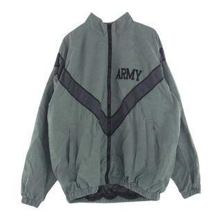 アメリカ軍 US ARMY ジャケット 2009年 IPFU Nylon Jacket デジカモ ACU迷彩 ナイロン トレーニング フルジップ トラックジャケット ライトブルー系 くすみ系 XL【中古】(その他)