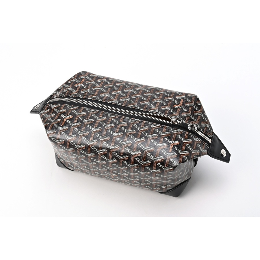 ゴヤール / GOYARD    ボーイング25 トラベルポーチ   ゴヤールディンキャンバス/レザー　ブラック 　【中古】 商品番号 S-155318 レディースのファッション小物(ポーチ)の商品写真