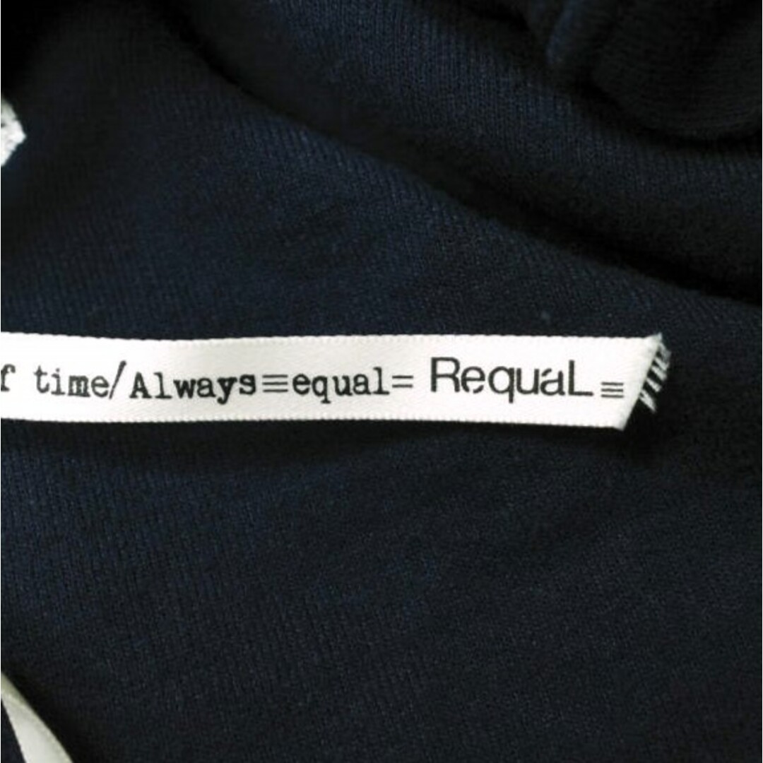 RequaL x ROYAL FLASH リコール ロイヤルフラッシュ 別注 Wレイヤードフーディー ドッキングパーカー Free NAVY/WHITE 2WAY スウェット トップス【中古】【RequaL × ROYAL FLASH】 メンズのトップス(パーカー)の商品写真