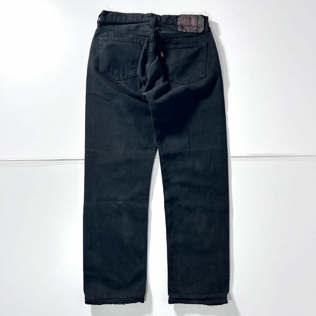 Levi's(リーバイス)の美品 ユーロリーバイス スペイン製 後染め 501 ブラックデニム W33 メンズのパンツ(デニム/ジーンズ)の商品写真