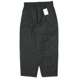 シュタイン(stein)のstein シュタイン 21AW 日本製 Quilted One Tuck Trousers キルティング1タックトラウザーズ ST.291 S BLACK パンツ ボトムス【新古品】【中古】【stein】(その他)