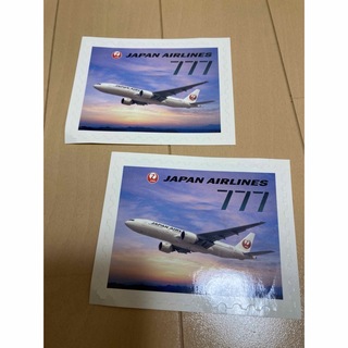 JAPAN AIRLINES 777 ステッカー2枚(航空機)