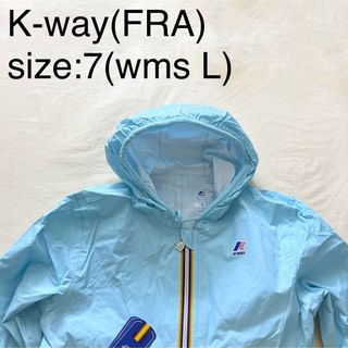 ケイウェイ(K-WAY)のK-way(FRA)ナイロンパーカ　ライトブルー(ナイロンジャケット)