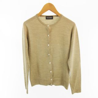 ジョンスメドレー(JOHN SMEDLEY)のジョンスメドレー  カーディガン ニット ウール ベージュブラウン S(カーディガン)