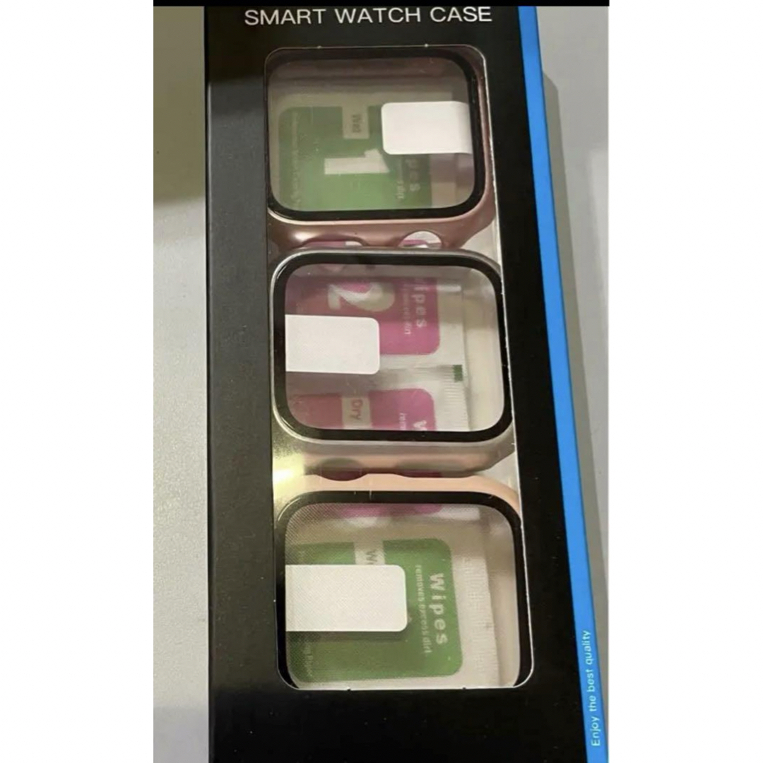 3パック) Apple Watch 44mm用スクリーンプロテクター付きケース スマホ/家電/カメラのスマホアクセサリー(モバイルケース/カバー)の商品写真