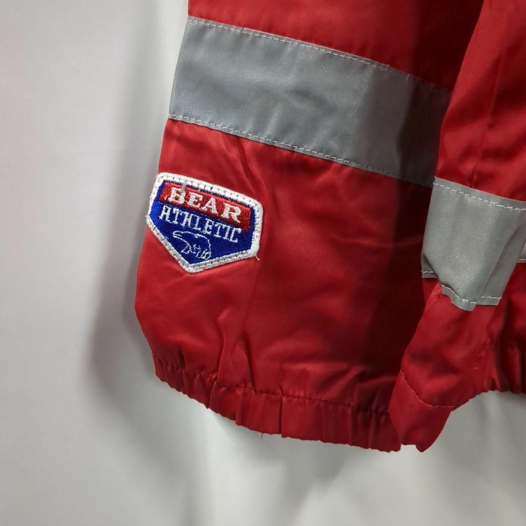 Bear USA(ベアー)のUS輸入BearAthleticナイロンジャケットワークジャケット赤メンズMa1 メンズのジャケット/アウター(ナイロンジャケット)の商品写真