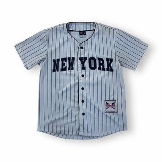 メジャーリーグベースボール(MLB)のニューヨークヤンキース ベースボールシャツ 海外古着 noiz 背番号02 S(Tシャツ/カットソー(半袖/袖なし))