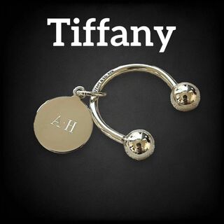 ティファニー(Tiffany & Co.)の✨美品✨　ティファニー　ラウンドタグ　キーホルダー　キーリング al39(キーホルダー)