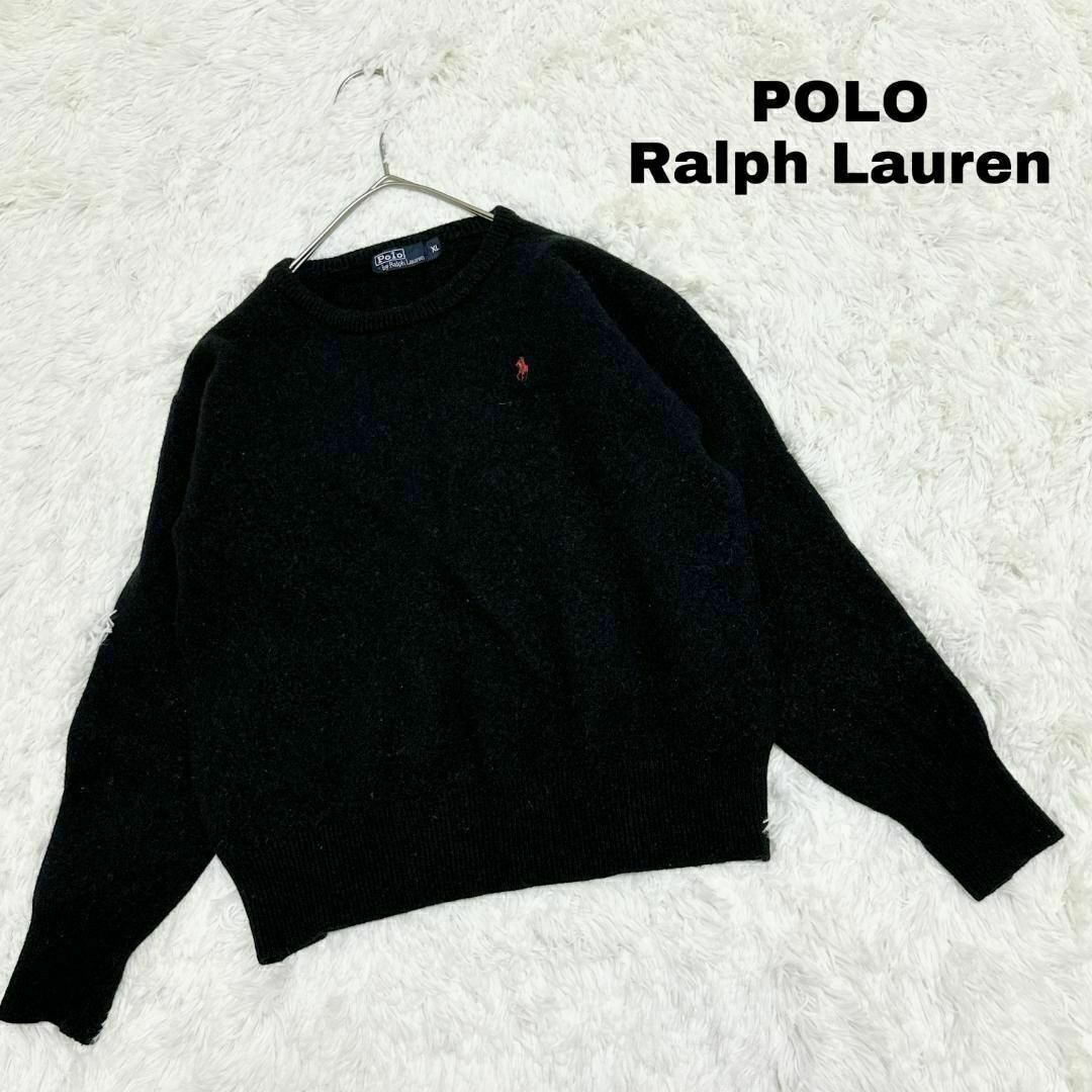 POLO RALPH LAUREN(ポロラルフローレン)のポロラルフローレン ウール ニットセーター US古着 ポニー刺繍 d26 レディースのトップス(ニット/セーター)の商品写真