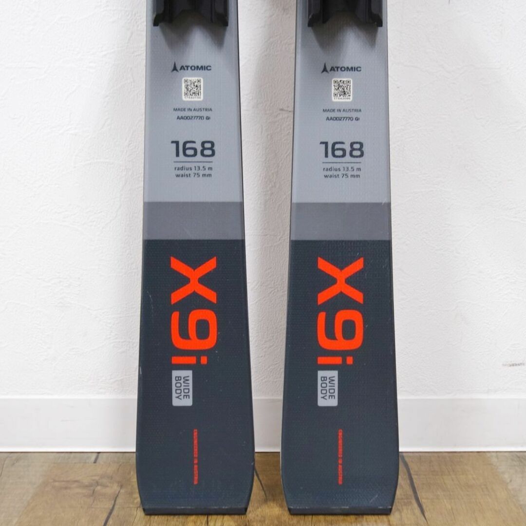 美品 アトミック ATOMIC REDSTER X9i 168cm センター75mm レッド 美品 アトミック ATOMIC REDSTER X9i 168cm センター75mm レッド