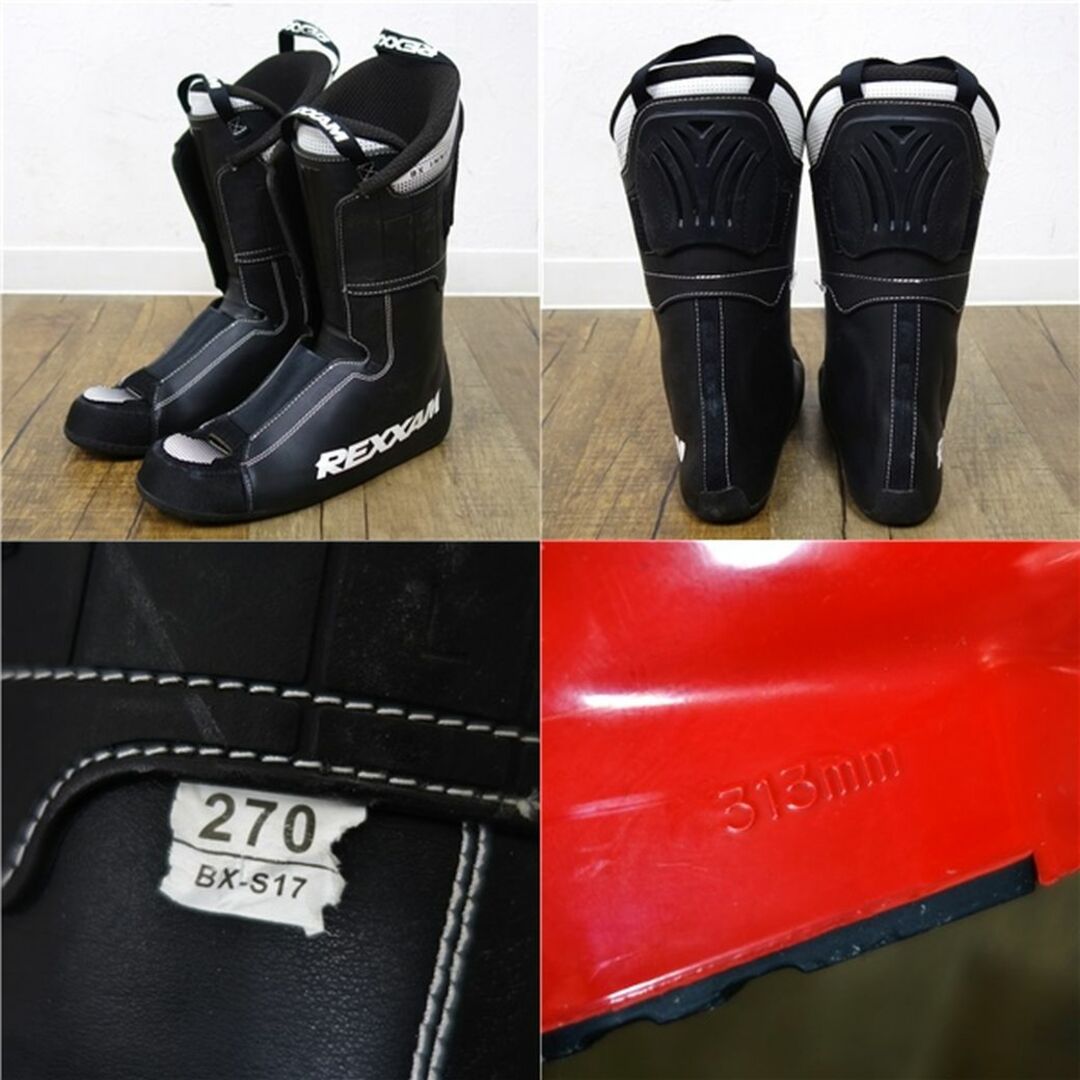 美品 レグザム REXXAM MAX 100 BX-S17 RED 27cm 313mm スキー 美品 レグザム REXXAM MAX 100 BX-S17 RED 27cm 313mm スキー