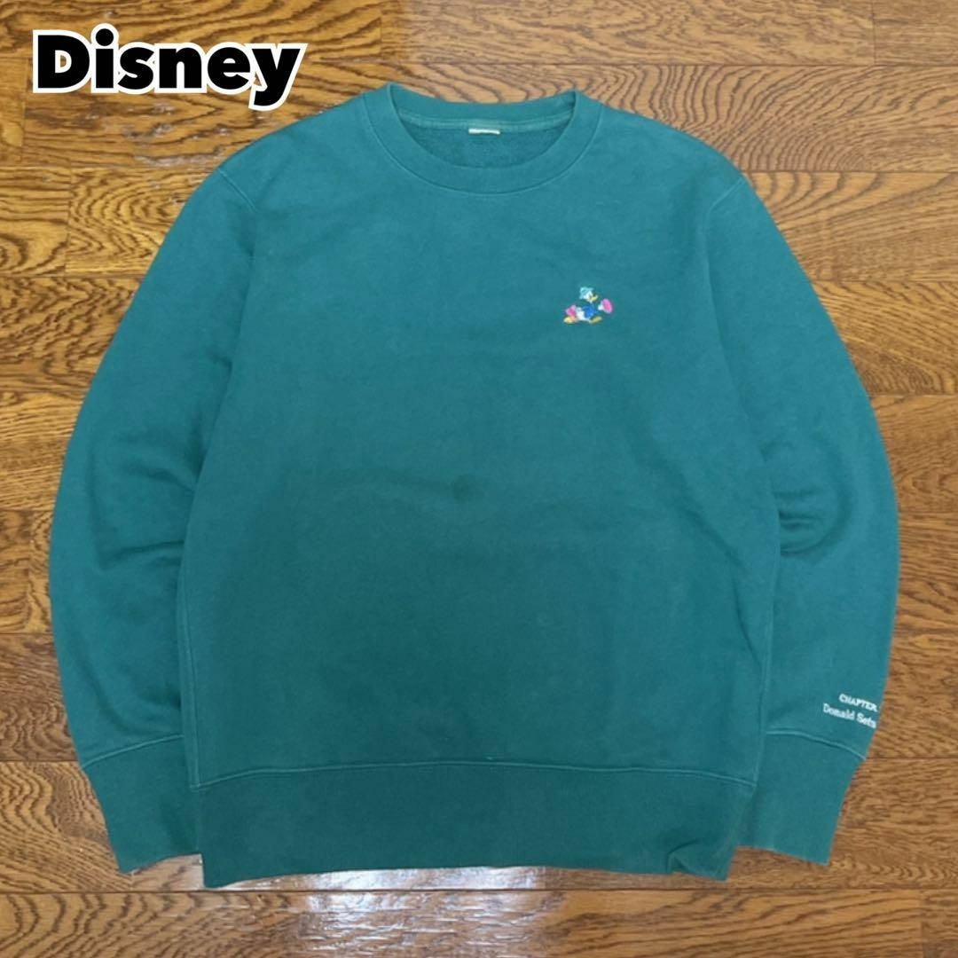 Disney(ディズニー)のDisney ディズニー スウェット トレーナー 刺繍 ドナルドダック メンズのトップス(スウェット)の商品写真