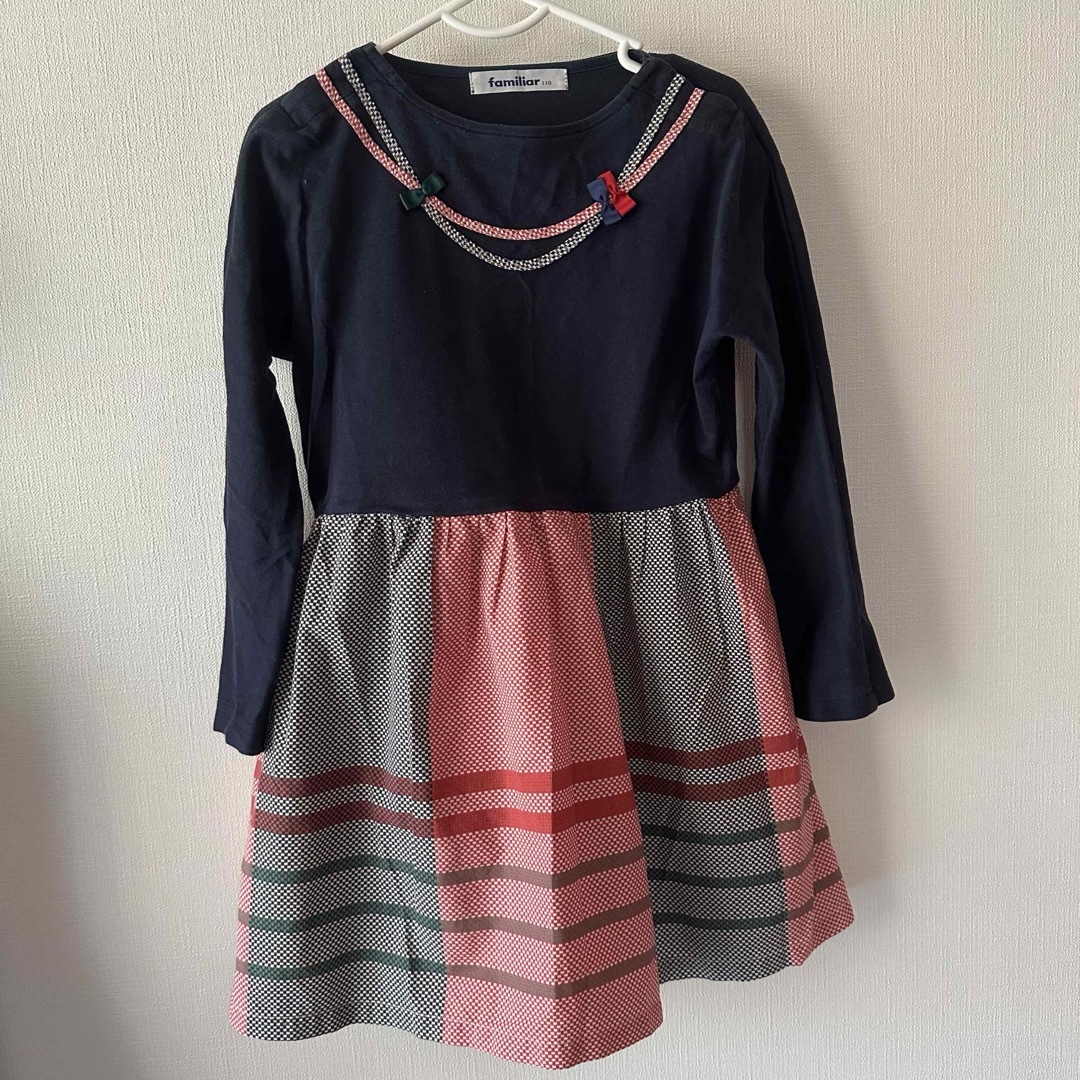 familiar(ファミリア)の【美品】　familiar ワンピース サイズ110cm キッズ/ベビー/マタニティのキッズ服女の子用(90cm~)(ワンピース)の商品写真