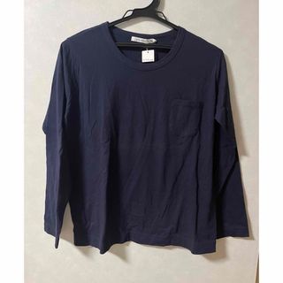 サンバレー(SUNVALLEY)の【新品未使用】サンバレー　長袖Tシャツ　ネイビー(Tシャツ/カットソー(七分/長袖))