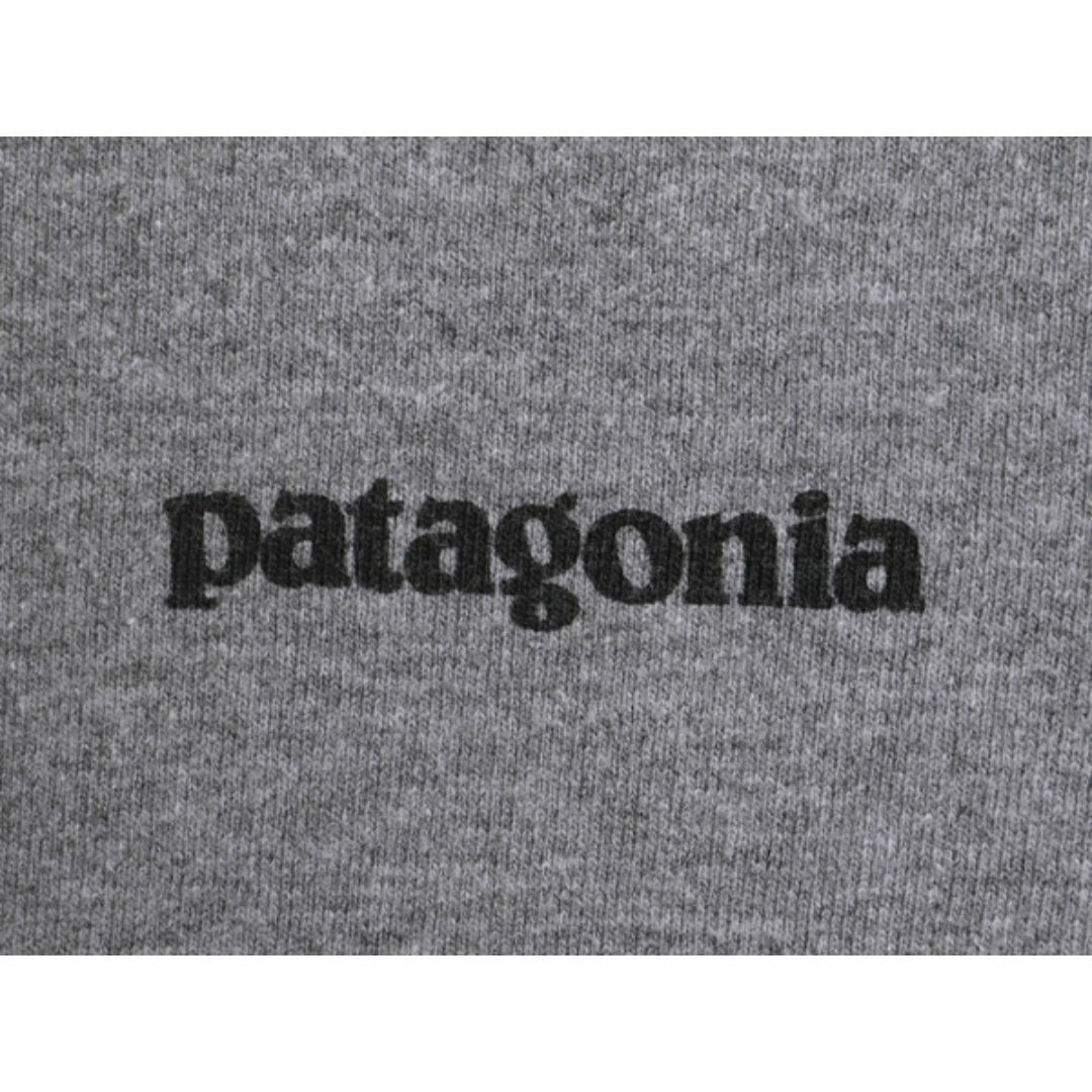 patagonia(パタゴニア)のパタゴニア 両面 プリント 半袖 Tシャツ メンズ L / 古着 Patagonia アウトドア フィッツロイ P6 ボックスロゴ バックプリント グレー 灰 メンズのトップス(Tシャツ/カットソー(半袖/袖なし))の商品写真