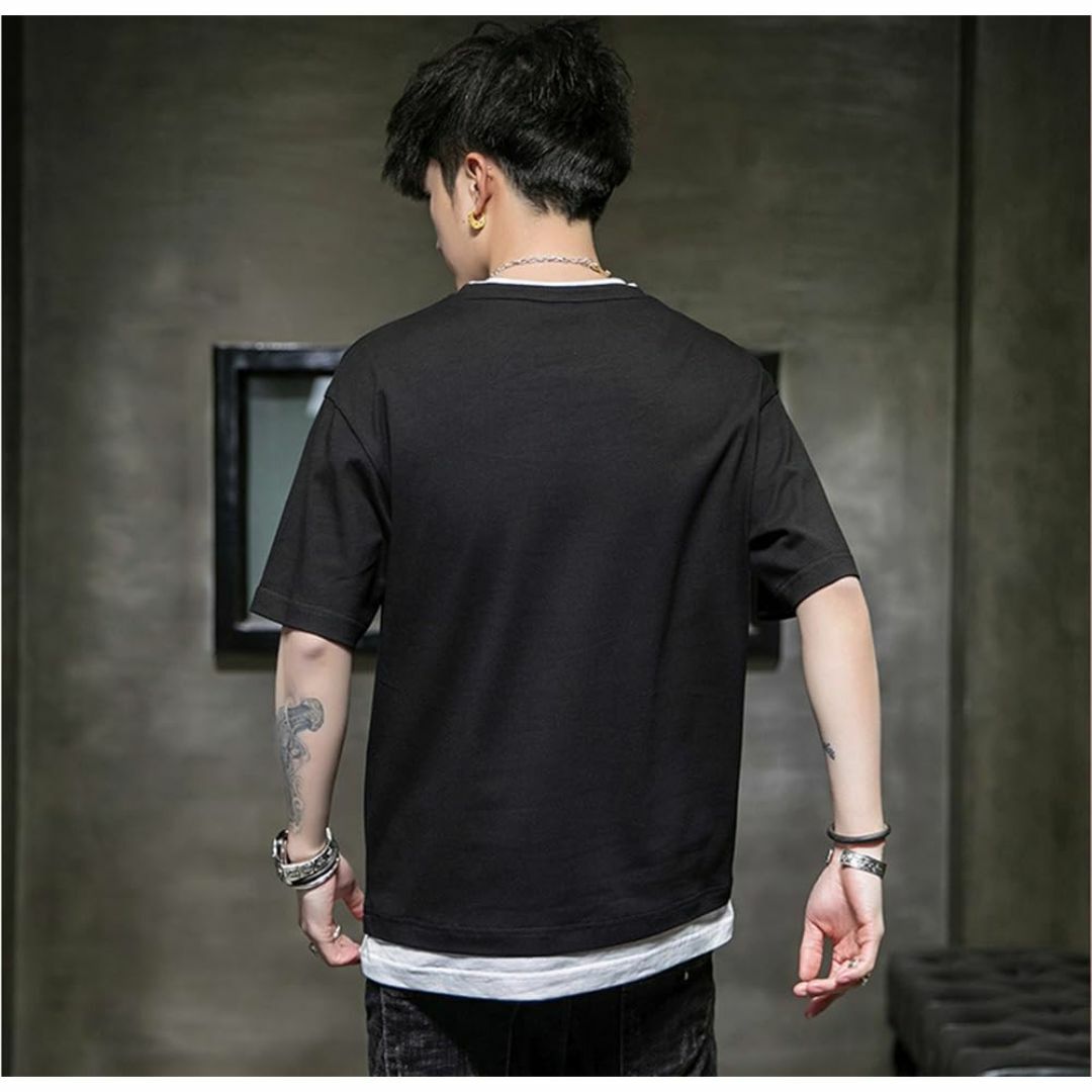 [xulee] 夏服 メンズ tシャツ 半袖 五分袖 大きいサイズ ゆったり カ メンズのファッション小物(その他)の商品写真